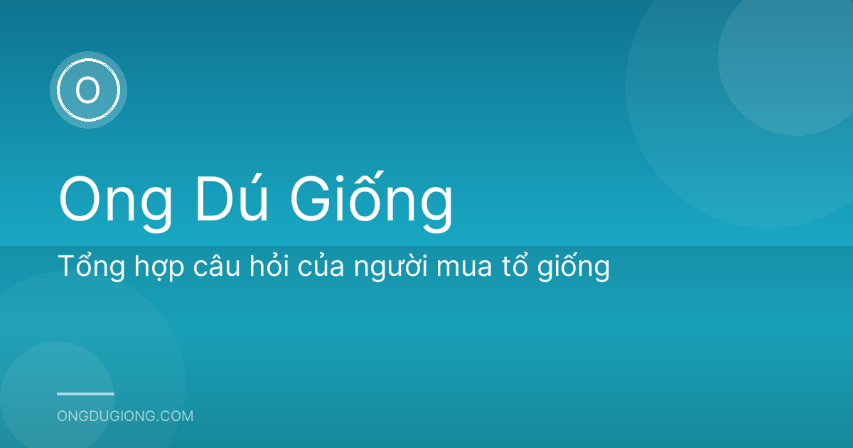 Tổng hợp câu hỏi của người mua tổ giống