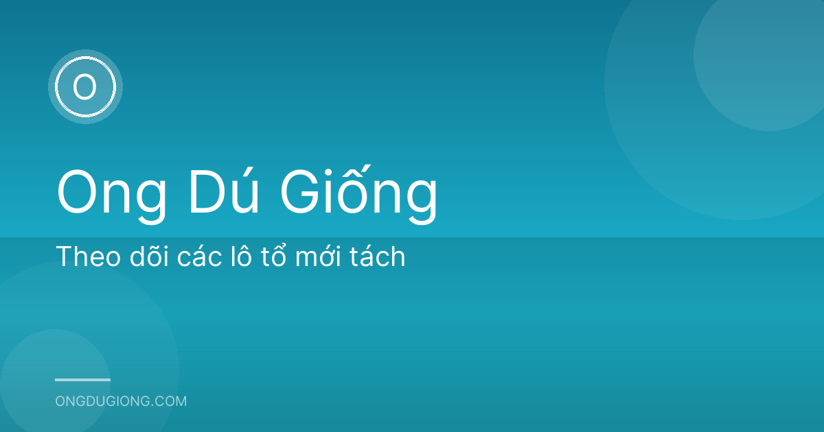 Theo dõi các lô tổ mới tách