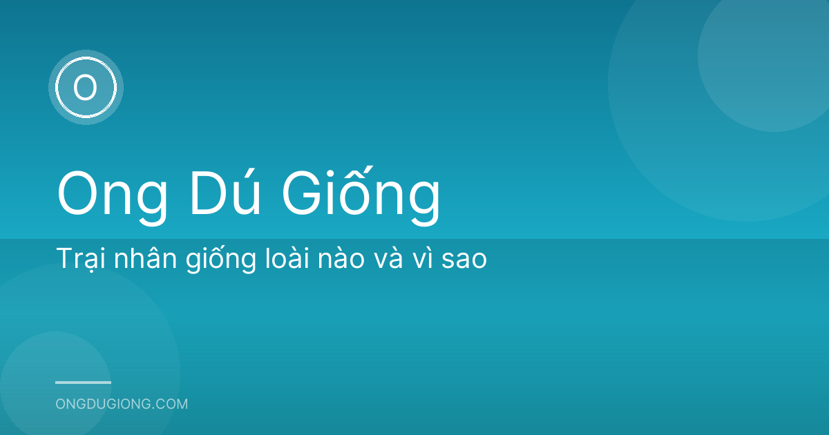 Trại nhân giống loài nào và vì sao